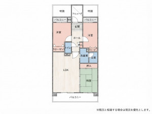 北九州市門司区上馬寄、中古マンションの間取り画像です