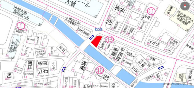 北九州市門司区中二十町、土地の地図画像です