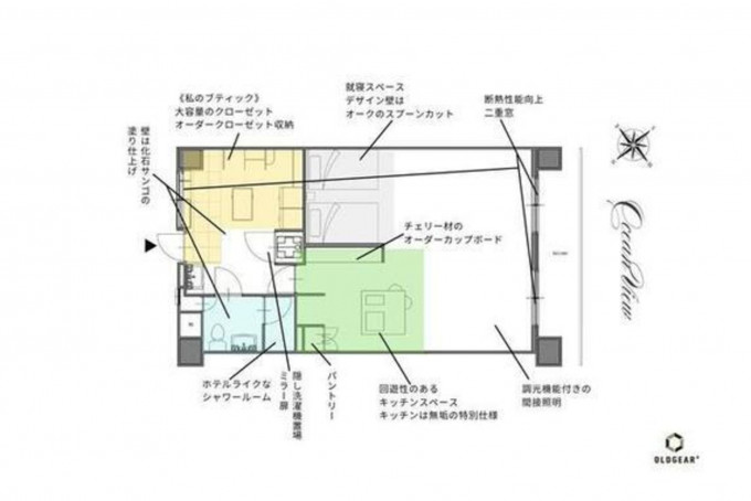 北九州市門司区旧門司、中古マンションの間取り画像です