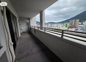 北九州市門司区大里本町、中古マンションのバルコニー画像です