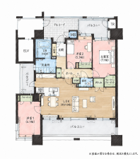 北九州市門司区大里本町、中古マンションの間取り画像です