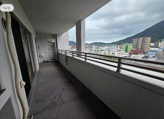 北九州市門司区大里本町、中古マンションのバルコニー画像です