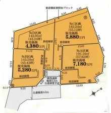 藤沢市鵠沼桜が岡、土地の間取り画像です