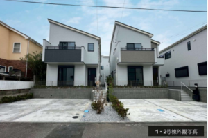 藤沢市辻堂東海岸、新築一戸建ての外観画像です