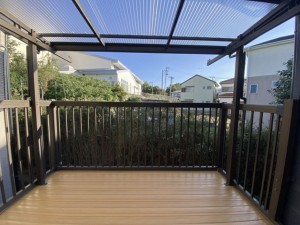 藤沢市城南、中古一戸建てのバルコニー画像です