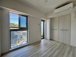藤沢市片瀬、中古マンションの寝室画像です