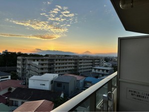 藤沢市片瀬、中古マンションのバルコニー画像です