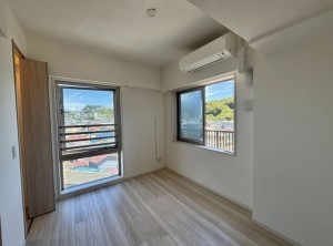 藤沢市片瀬、中古マンションの寝室画像です