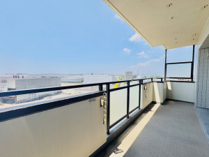 藤沢市善行坂、中古マンションのバルコニー画像です