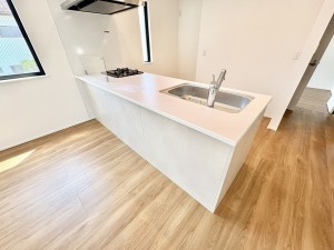 藤沢市善行、新築一戸建てのキッチン画像です