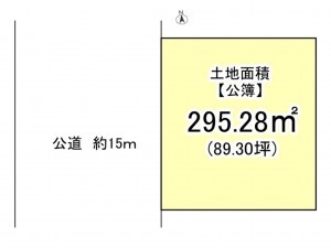 藤沢市片瀬山、土地の間取り画像です