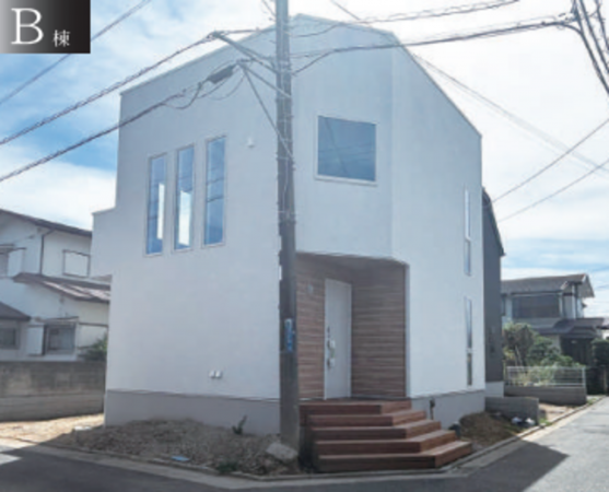 藤沢市鵠沼海岸、新築一戸建ての外観画像です