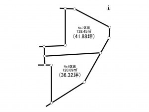 藤沢市本藤沢、土地の間取り画像です