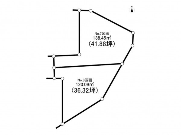 藤沢市本藤沢、土地の間取り画像です