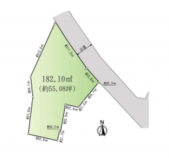藤沢市辻堂元町、土地の間取り画像です
