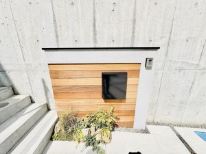 藤沢市片瀬、新築一戸建ての玄関画像です