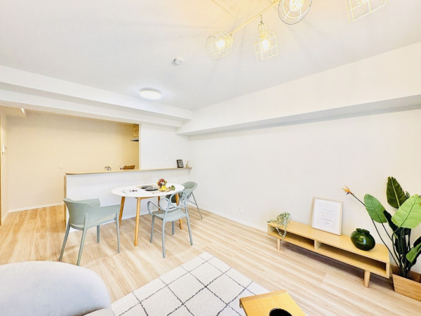 藤沢市亀井野、中古マンションの居間画像です