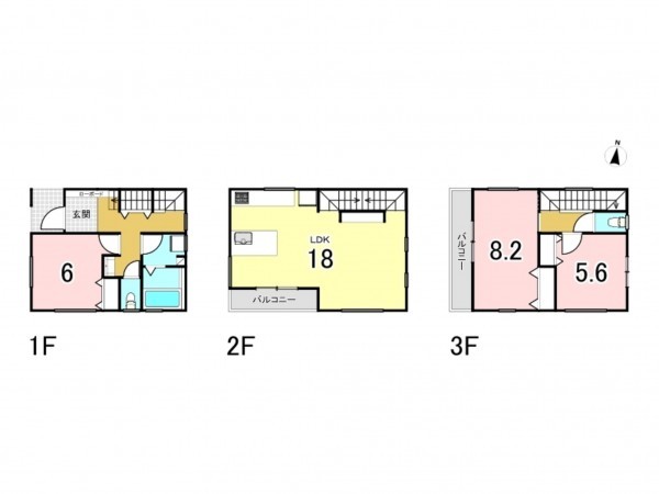 藤沢市白旗、新築一戸建ての間取り画像です