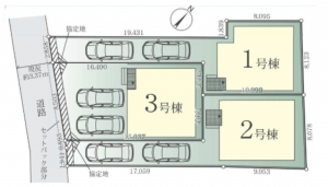 藤沢市善行、新築一戸建ての画像です