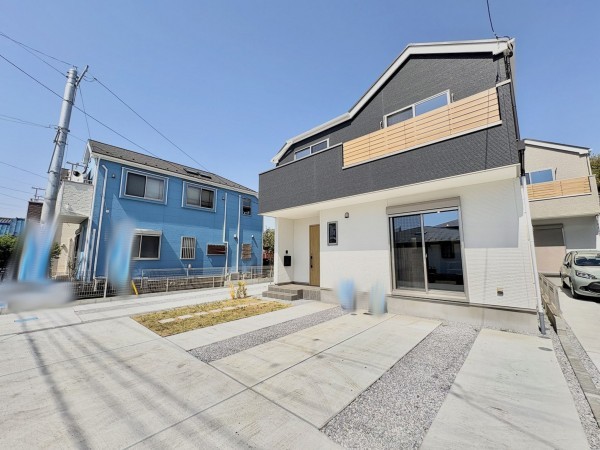 藤沢市善行、新築一戸建ての外観画像です