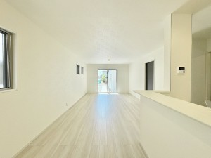 藤沢市善行、新築一戸建ての居間画像です