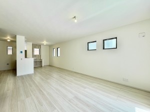 藤沢市善行、新築一戸建ての居間画像です