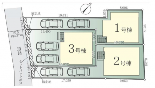 藤沢市善行、新築一戸建ての画像です