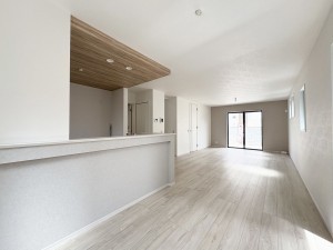 藤沢市大庭、新築一戸建ての居間画像です