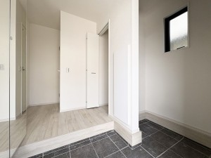 藤沢市大庭、新築一戸建ての玄関画像です