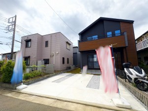 藤沢市大庭、新築一戸建ての外観画像です
