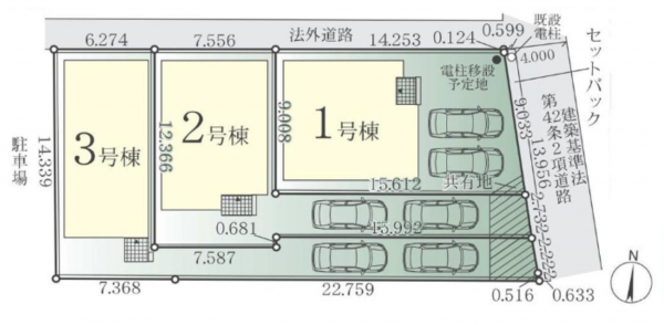 藤沢市亀井野、新築一戸建ての画像です