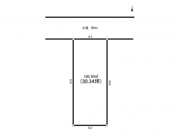 藤沢市小塚、土地の間取り画像です