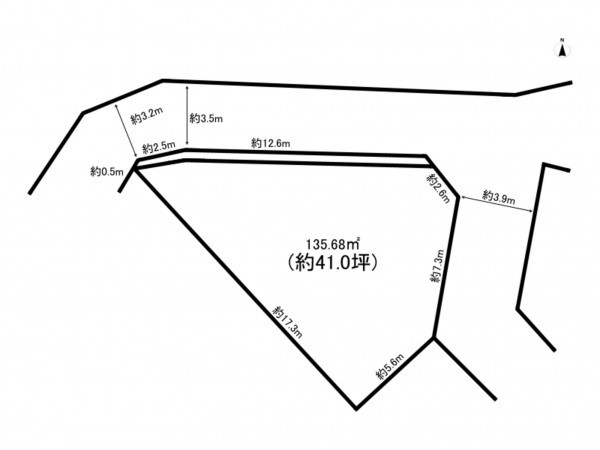 藤沢市辻堂、土地の間取り画像です