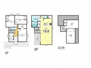 藤沢市亀井野、新築一戸建ての間取り画像です