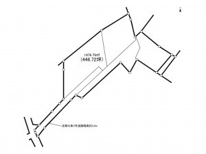 藤沢市鵠沼藤が谷、土地の間取り画像です