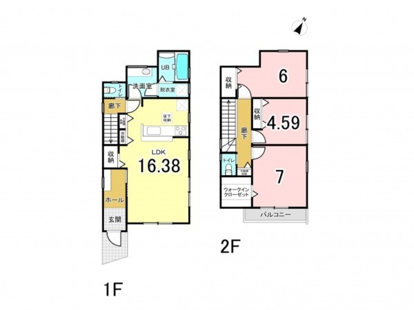 藤沢市善行、新築一戸建ての間取り画像です