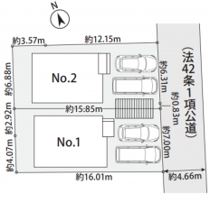 藤沢市渡内、新築一戸建ての画像です