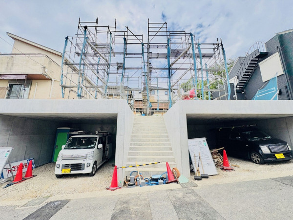 藤沢市渡内、新築一戸建ての外観画像です