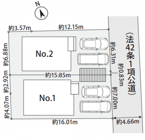 藤沢市渡内、新築一戸建ての画像です