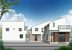 藤沢市鵠沼神明、新築一戸建ての画像です