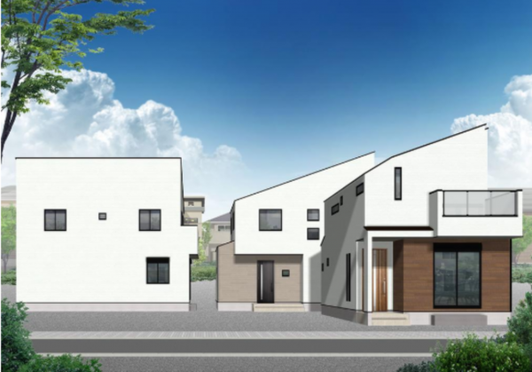 藤沢市鵠沼神明、新築一戸建ての画像です