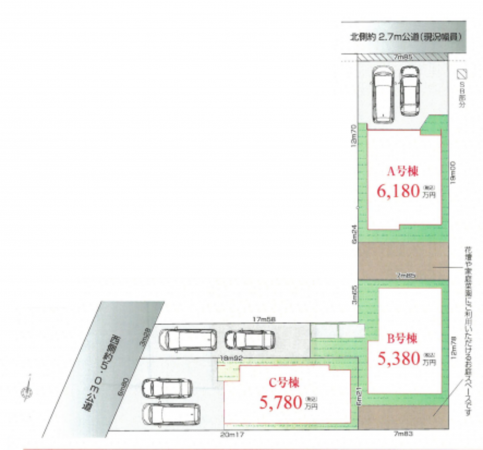 藤沢市鵠沼神明、新築一戸建ての画像です
