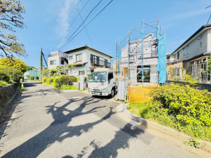 藤沢市鵠沼神明、新築一戸建ての外観画像です