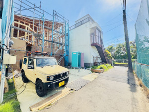藤沢市鵠沼神明、新築一戸建ての外観画像です