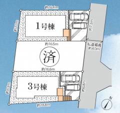 藤沢市辻堂東海岸、新築一戸建ての画像です