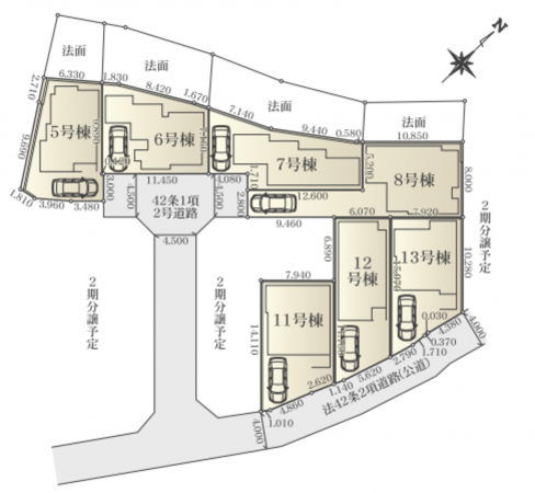 藤沢市城南、新築一戸建ての画像です