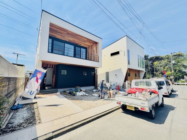 藤沢市片瀬山、新築一戸建ての外観画像です