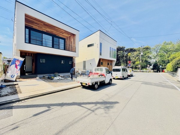 藤沢市片瀬山、新築一戸建ての外観画像です