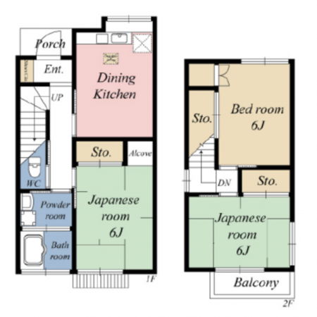 藤沢市辻堂、中古一戸建ての間取り画像です