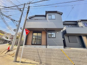 藤沢市善行、新築一戸建ての外観画像です